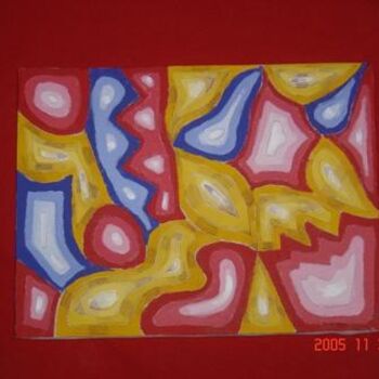 Peinture intitulée "couleurs boursouflé…" par Cc18, Œuvre d'art originale