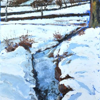 Peinture intitulée "le ruisseau des Cha…" par Philip Moreau, Œuvre d'art originale, Huile