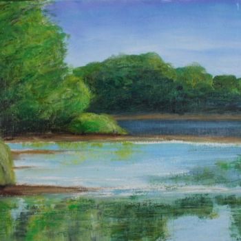 Malerei mit dem Titel "Loire 3" von Philip Moreau, Original-Kunstwerk, Öl