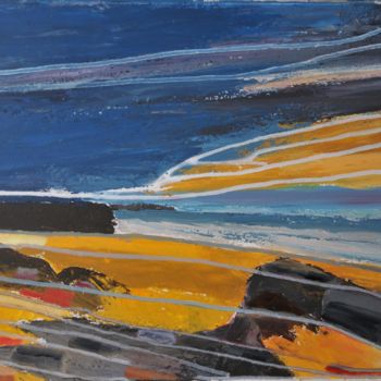 Pittura intitolato "rivages" da Philip Moreau, Opera d'arte originale, Acrilico