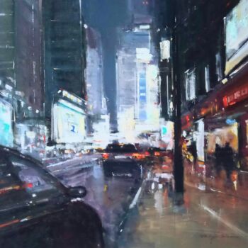 Painting titled "New York , réf : 212" by Philippe Perennou, Original Artwork, Oil
