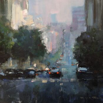 Painting titled "San Francisco, n° 2…" by Philippe Perennou, Original Artwork, Acrylic Mounted on Wood Stretcher frame