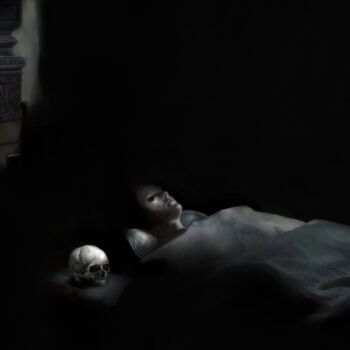 Digital Arts titled "The long sleep." by Philippe Ravailhe (Kobaiart), Original Artwork, Digital Painting