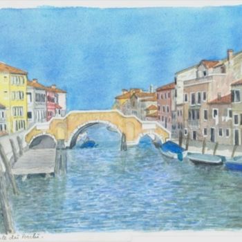 Peinture intitulée "ponte dei archei" par Philippe Levasseur, Œuvre d'art originale, Huile