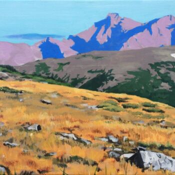 Painting titled "Colorado Mountains" by Phillip Amos Attorney Denver, Original Artwork, Acrylic