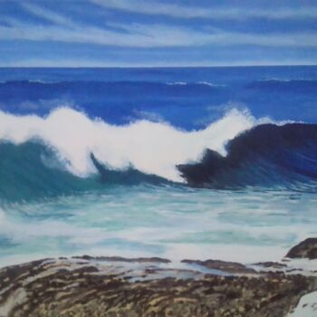 Peinture intitulée "Wild Coast" par Phillip Matthews, Œuvre d'art originale, Acrylique