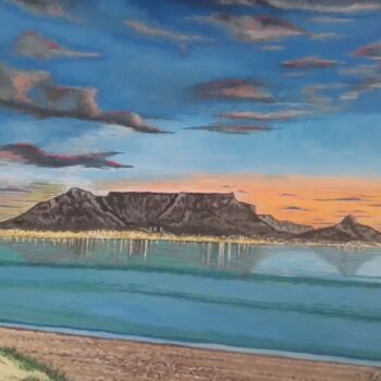 Painting titled "Cape Sunset" by Phillip Matthews, Original Artwork, Acrylic