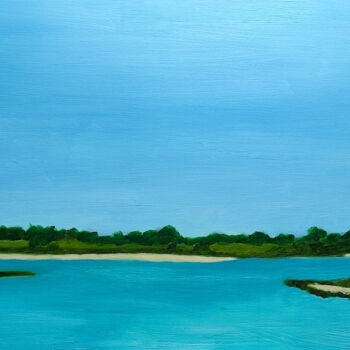 Painting titled "Morbihan" by Phijk, Original Artwork, Oil