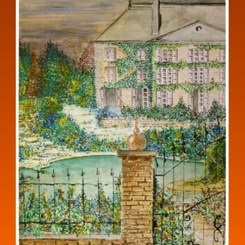 Painting titled "HOMEGARDEN" by Philovades, Original Artwork, Oil