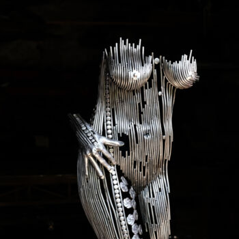 Sculptuur getiteld "Sans nom" door Phils, Origineel Kunstwerk, Metalen
