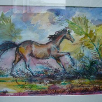 Painting titled "A cheval, à pied, e…" by Philippe Moeneclaey, Original Artwork