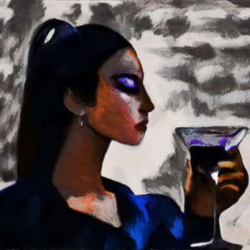 Arts numériques intitulée "Drink" par Michele Poenicia, Œuvre d'art originale, Peinture numérique