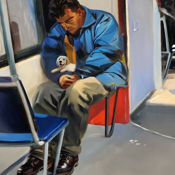 Digital Arts titled "Subway" by Michele Poenicia, Original Artwork, Digital Painting