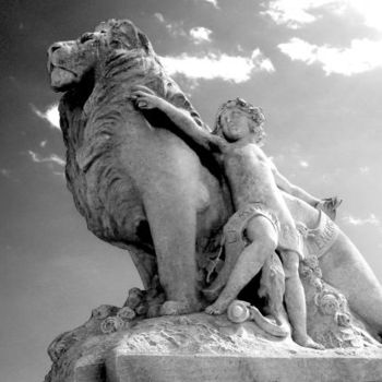 Fotografie mit dem Titel "Statue de Ary Bitte…" von Josiane Karanian Boularot, Original-Kunstwerk