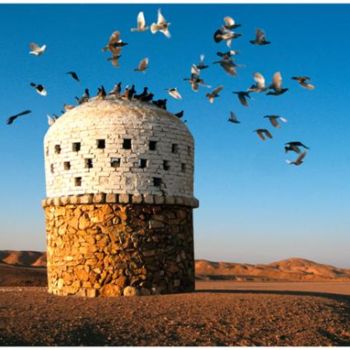 Photographie intitulée "Pigeonnier Egypte" par Michel Hervo, Œuvre d'art originale