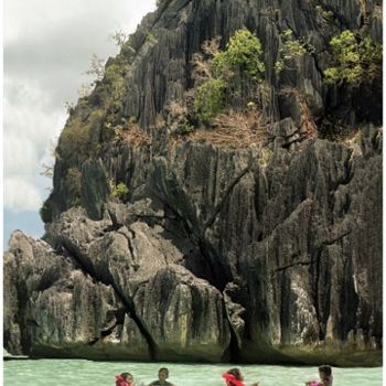 Photography titled "Baignade près de la…" by Michel Hervo, Original Artwork