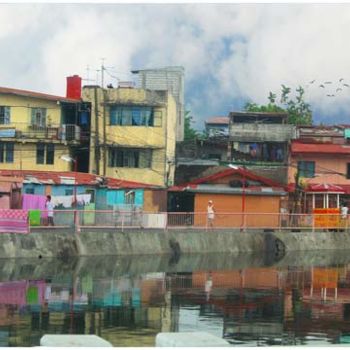 Fotografia intitulada "Rivière bigarée à M…" por Michel Hervo, Obras de arte originais