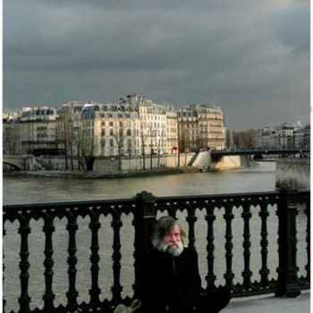 Photographie intitulée "Vieux sur pont d'Ar…" par Michel Hervo, Œuvre d'art originale