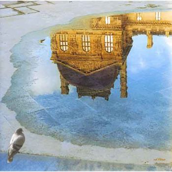 「Reflet du Louvre」というタイトルの写真撮影 Michel Hervoによって, オリジナルのアートワーク