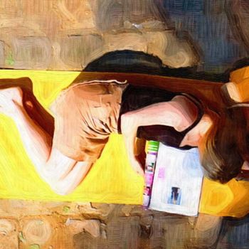 Arte digital titulada "relax.jpg" por Aimé K., Obra de arte original, Foto-montaje
