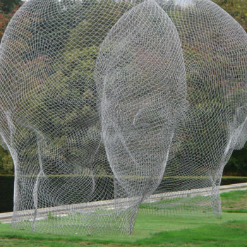 Sculpture intitulée "Back of Her head, l…" par Kevin C Lee, Œuvre d'art originale, Métaux