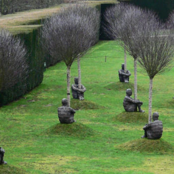 Rzeźba zatytułowany „Tree men - my title” autorstwa Kevin C Lee, Oryginalna praca, Metale