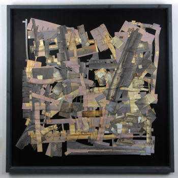 Sculpture titled "Farenheit 626" by Jerôme Tesseyre (TESS), Original Artwork, Plastic Mounted on Wood Panel