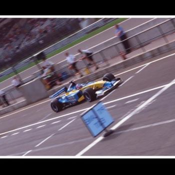 Photography titled "F1 Renault Exiting…" by Holbech Charlie, Original Artwork