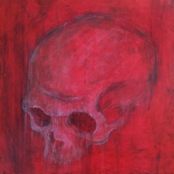 Peinture intitulée "crâne" par Philippe Picard, Œuvre d'art originale, Acrylique