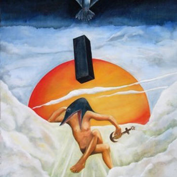 Malerei mit dem Titel "Les dieux ne s'attr…" von Phybra, Original-Kunstwerk, Öl