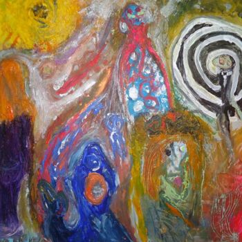 Pintura intitulada "Hypnoses" por Pi-H, Obras de arte originais, Guache