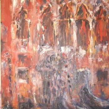 Pittura intitolato "Gondole's Avenue" da Pierrvass, Opera d'arte originale, Olio
