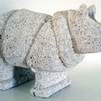 Sculpture titled "Rino" by Pian, Original Artwork