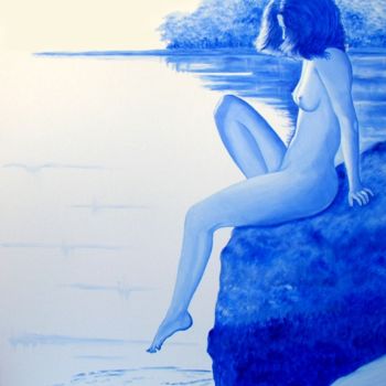 Painting titled "Détente" by Philippe Piana, Original Artwork, Oil