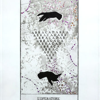 Εκτυπώσεις & Χαρακτικά με τίτλο "L'Operatore" από Pia Nicotra, Αυθεντικά έργα τέχνης, Etching