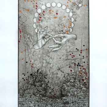 Obrazy i ryciny zatytułowany „Il Motivo” autorstwa Pia Nicotra, Oryginalna praca, Akwaforta