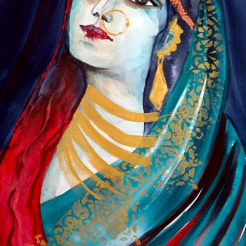 Peinture intitulée "Agra" par Véronique Piaser-Moyen, Œuvre d'art originale, Aquarelle