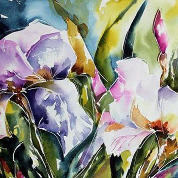 Painting titled "Giverny-03" by Véronique Piaser-Moyen, Original Artwork, Watercolor