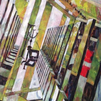 Peinture intitulée "Green Empire" par Barbara Piatti, Œuvre d'art originale, Huile