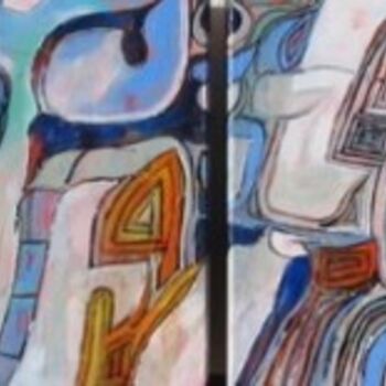 Peinture intitulée "Nu, Quadra" par Barbara Piatti, Œuvre d'art originale, Huile
