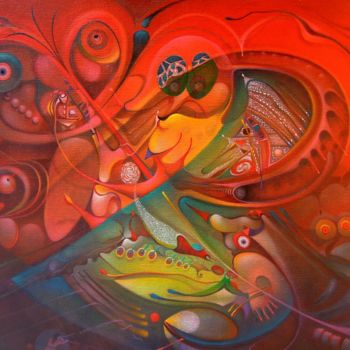 Pintura titulada "el sueño de la mari…" por Alvaro Mejias, Obra de arte original
