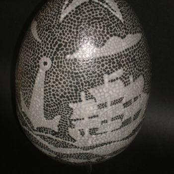 Sculpture titled "uovo-di-mare.jpg" by Gianni Piccazzo, Original Artwork, Ceramics