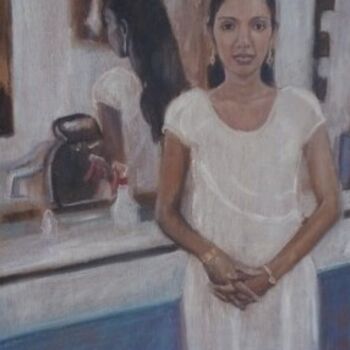Pintura intitulada "Fatima mon amie" por Picco, Obras de arte originais