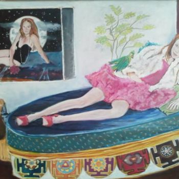 Pintura titulada "Mère et fille" por Picco, Obra de arte original