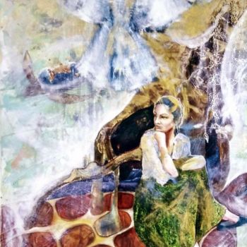 绘画 标题为“Гамаюн #artistsuppo…” 由Olga Pichkurova, 原创艺术品, 油