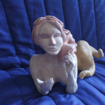 Sculpture intitulée "Sphinx" par Frederique Besnier, Œuvre d'art originale, Terre cuite