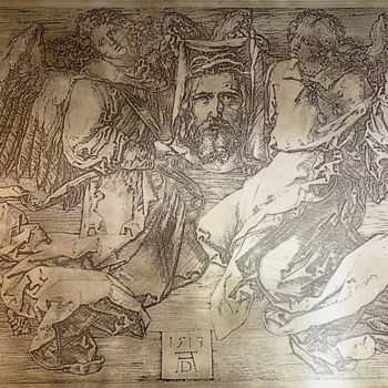 Gravures & estampes intitulée "Репродукция гравюры…" par Maksim Fomin, Œuvre d'art originale, Eau-forte