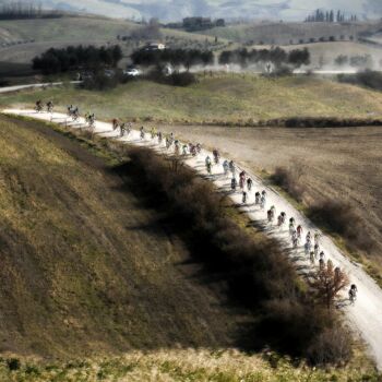 Fotografia intitulada "Cycling race old st…" por Pier Maulini, Obras de arte originais, Fotografia digital