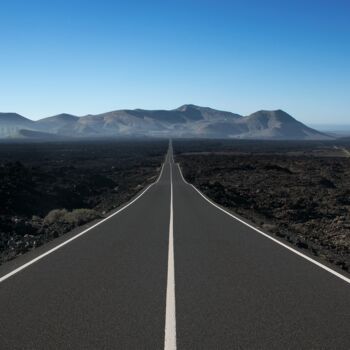 Photographie intitulée "Road to infinity 2" par Pier Maulini, Œuvre d'art originale, Photographie numérique