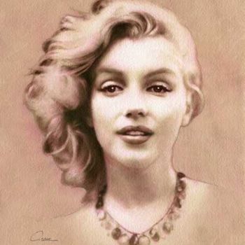 Картина под названием "Marilyn Monroe" - Pierre Cave, Подлинное произведение искусства
